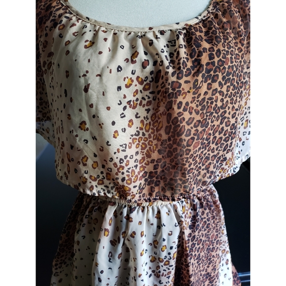 Wet Seal | Leopard Print Mini Dress - Picture 3 of 6